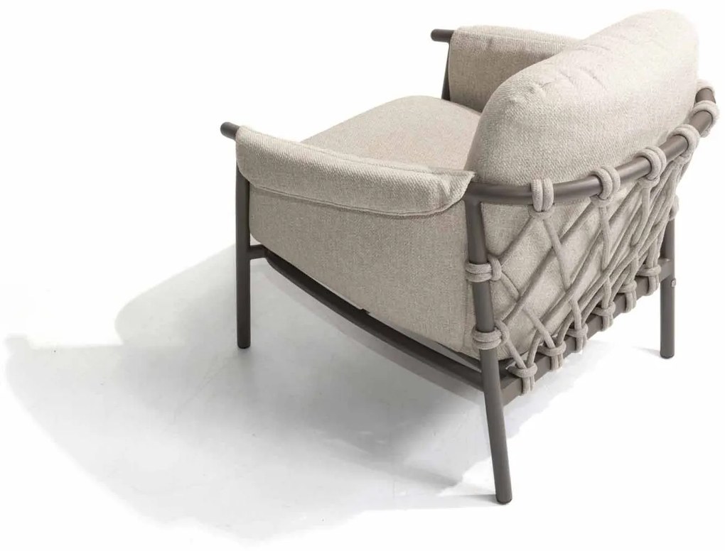 4 Seasons Outdoor Ezra loungestoel terre SALE Loungestoel bruin weerbestendig