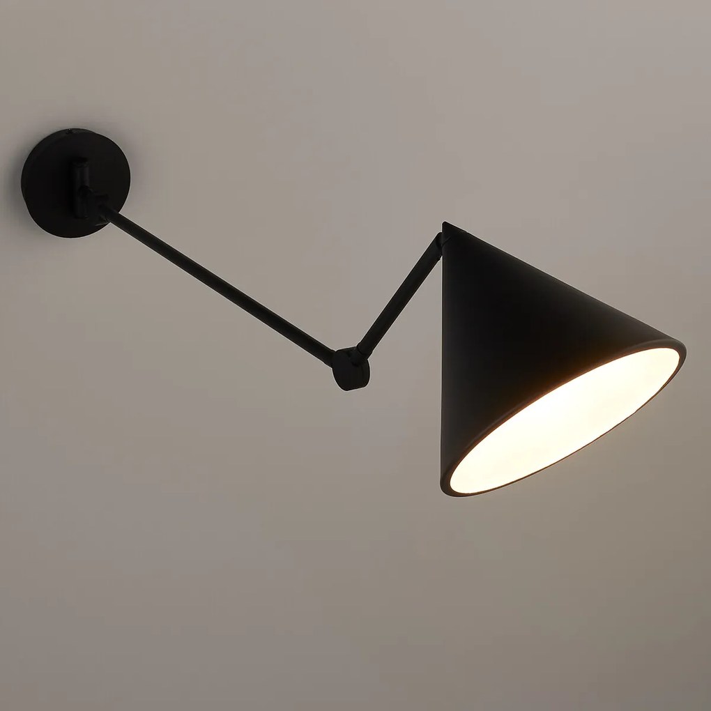 Scharnierende wandlamp, Moke