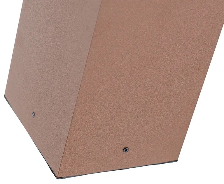 Industriële staande buitenlamp roestbruin 40 cm IP44 - Charlois