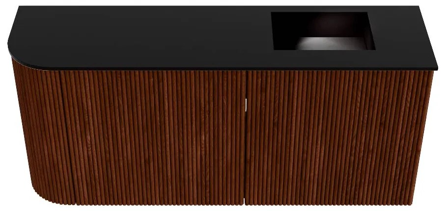 Mondiaz Joya 90cm toiletmeubel ronding links ruby met wastafel faye rechts 1 kraangat urban
