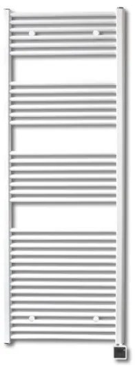 Sanicare elektrische design radiator 60x172cm wit met Bluetooth en thermostaat rechts zwart