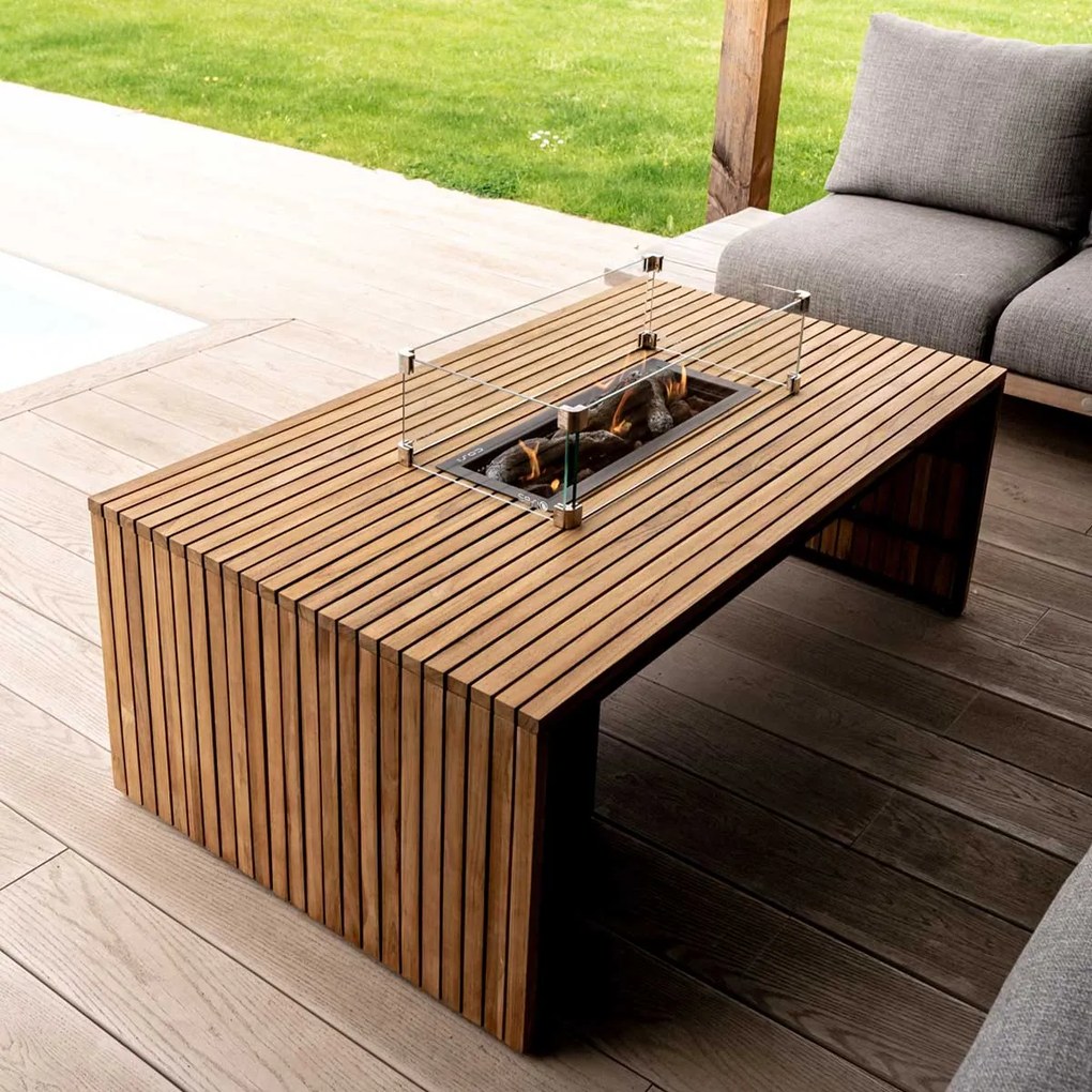 Cosibridge 140 vuurtafel - teak
