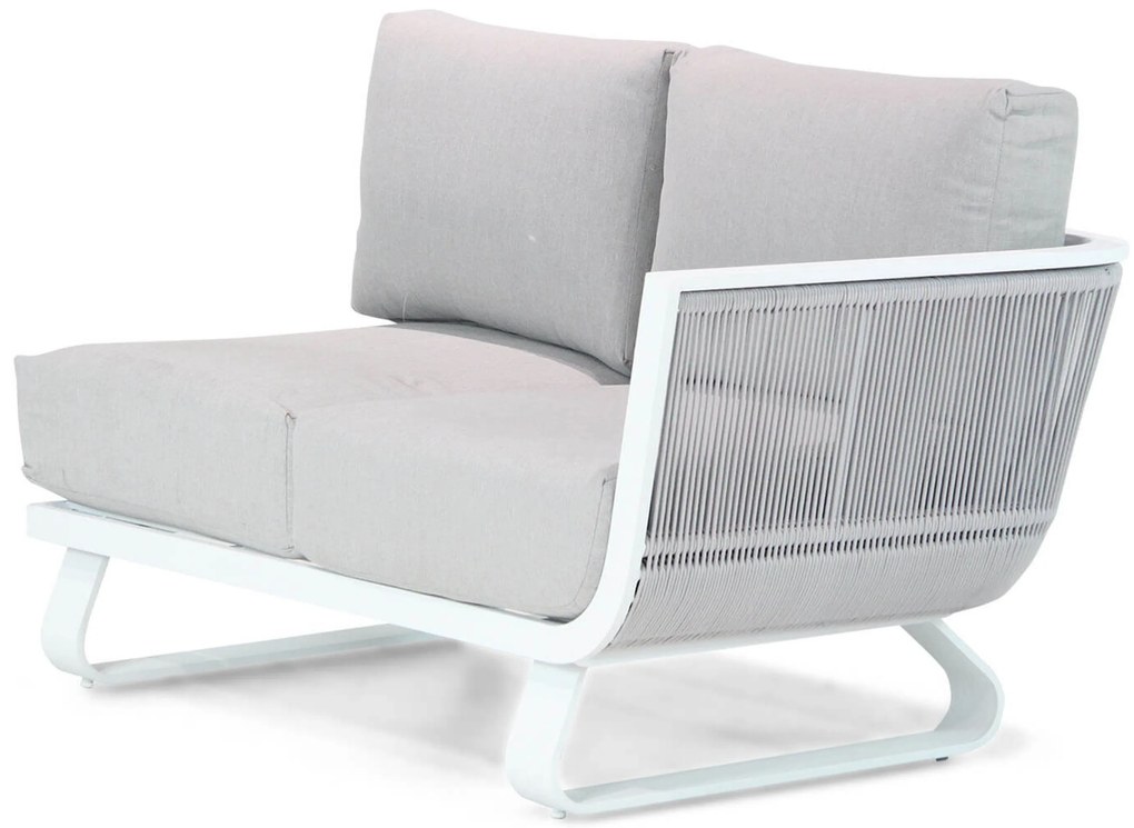 Hoek loungeset 6 personen Rope Wit  Santika Furniture Santika Corniche