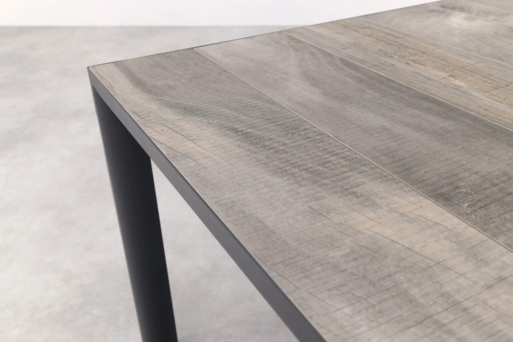 Hartman Sophie Xerix/Kings tuinset antraciet - 220x100 cm. - Keramiek tafelblad