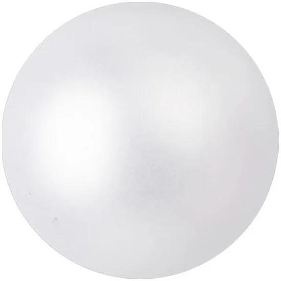 Kerstbal 3,5cm, white, metalic 48x