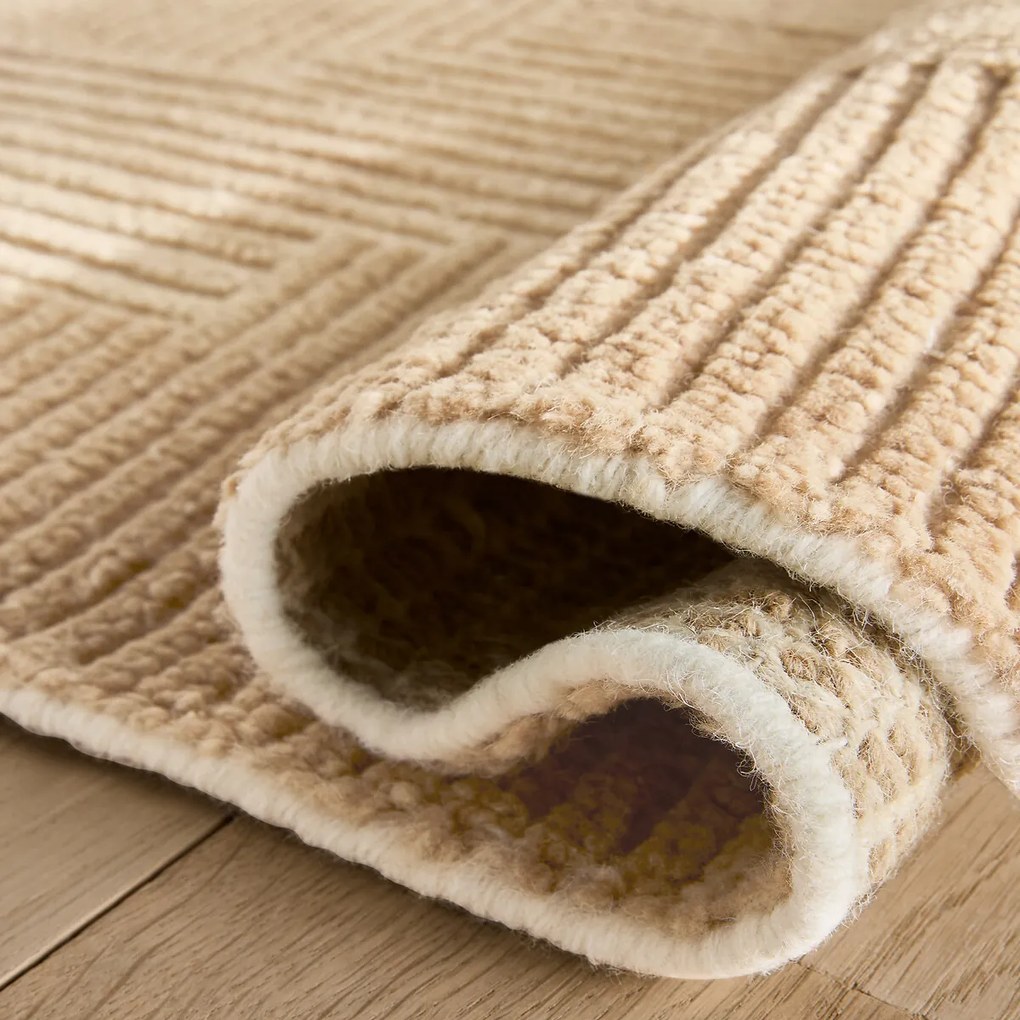 Handgeknoopt wollen vloerkleed, TWEEDY