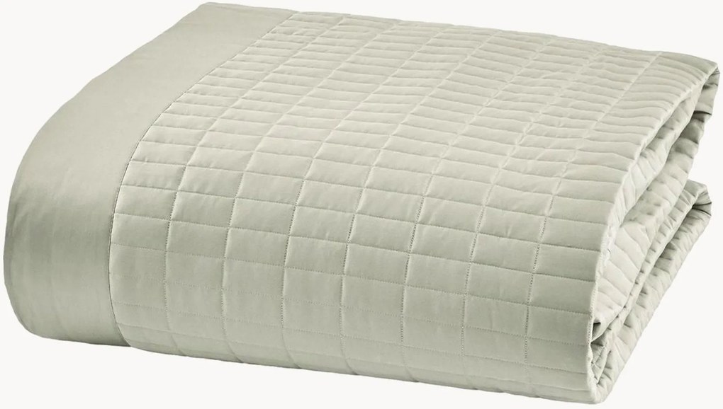 Katoen satijnen bedsprei Smeraldo