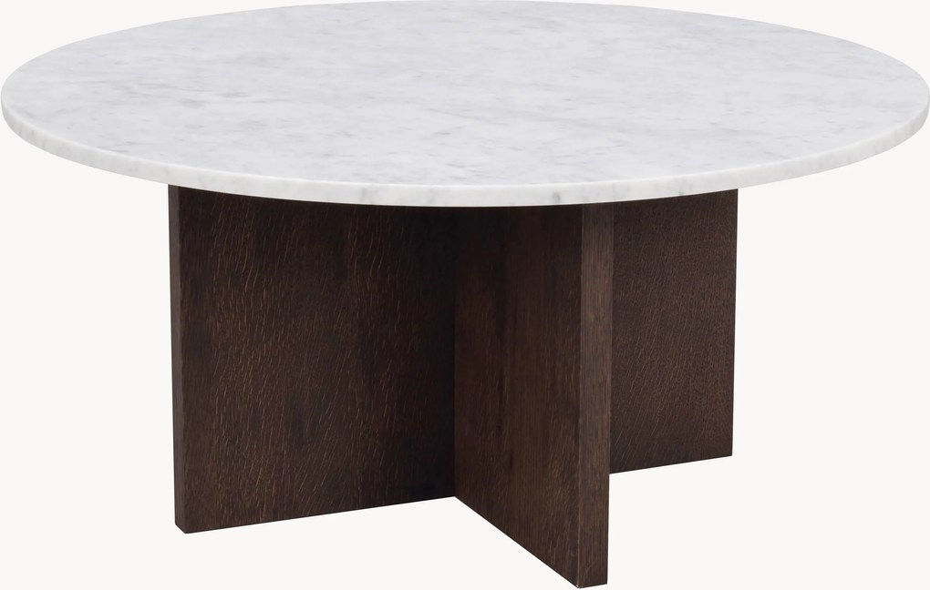 Ronde salontafel Brooksville met marmeren tafelblad