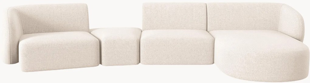 Modulaire chenille hoekbank Paolo (5-zits)