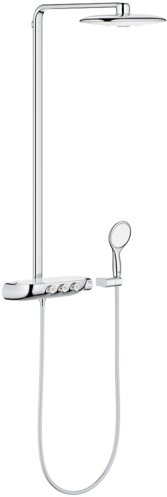 Grohe Rainshower SmartControl 360 Duo regendoucheset met 4 straalsoorten en thermostaatkraan Ø36cm wit/chroom