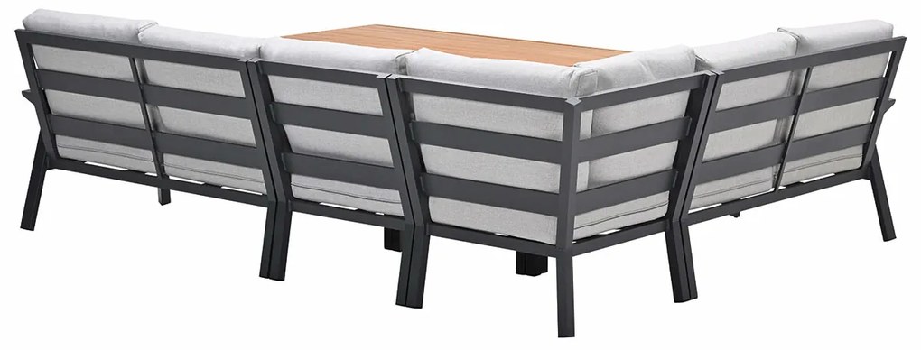 Garden Impressions Lissabon lounge dining set 5-delig - valley sand