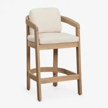 Set Van 2 Hoge Krukken Van Acaciahout Uleno Lichte Acaciekleur & ↑65 Cm - Sklum