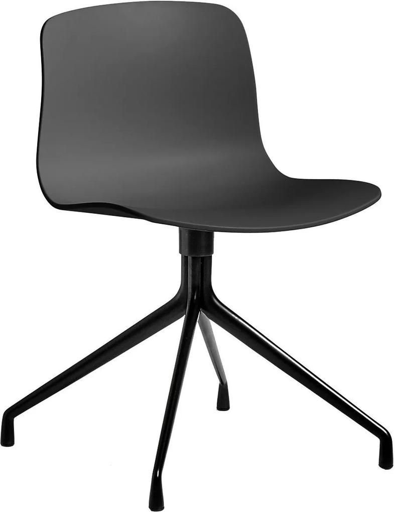 Hay About A Chair AAC10 Stoel Met Zwart Onderstel Soft Black