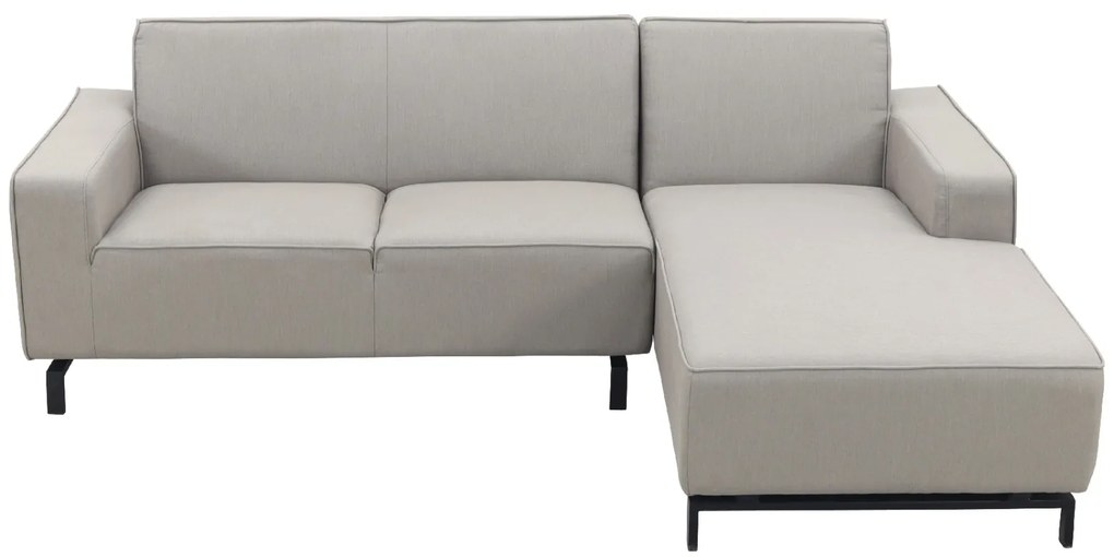 Boavista Sunbrella loungebank chaise longue - Nature Grey - 2-delig - links