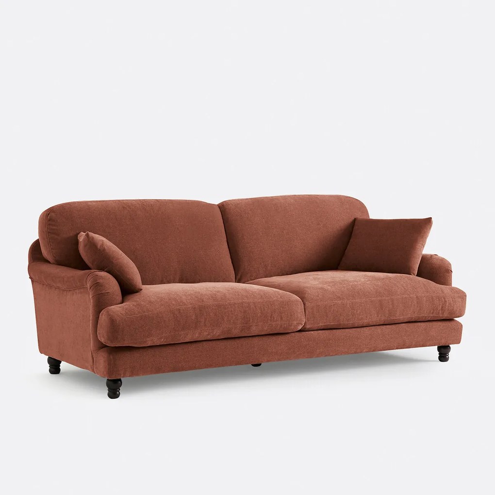 3 of 4-zitsbank van mêlée polyester, Noon