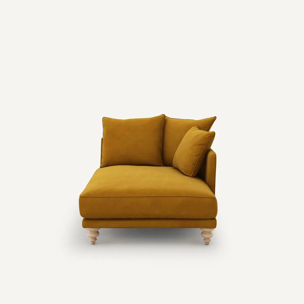 Longchair van fluweel, Lazare