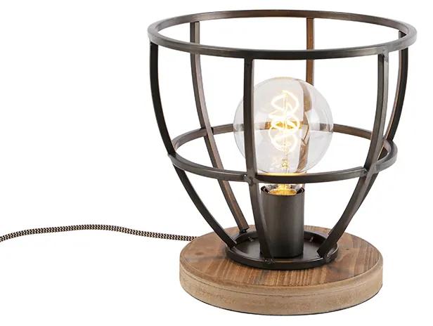 Arthur Industriële tafellamp zwart Industriele / Industrie / Industrial E27 rond Binnenverlichting Lamp