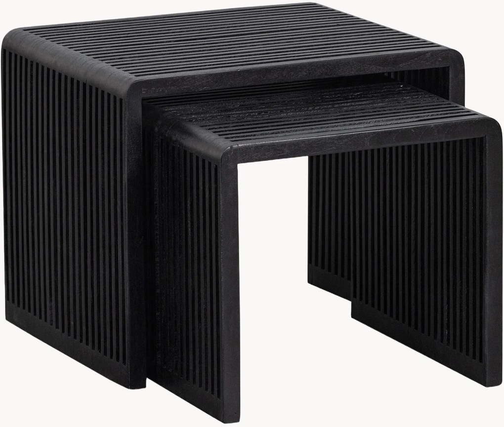 Bijzettafel Willa van teakhout, 2-delig