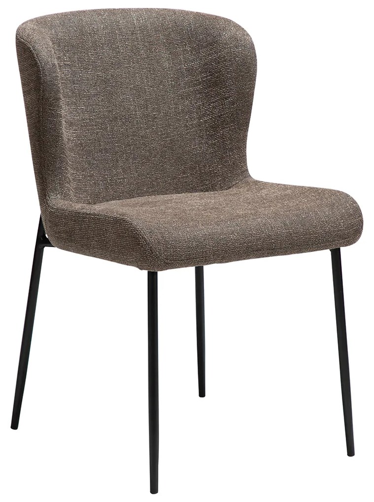 Dan-Form Glam Luxe Eetkamerstoel Boucle Bruin