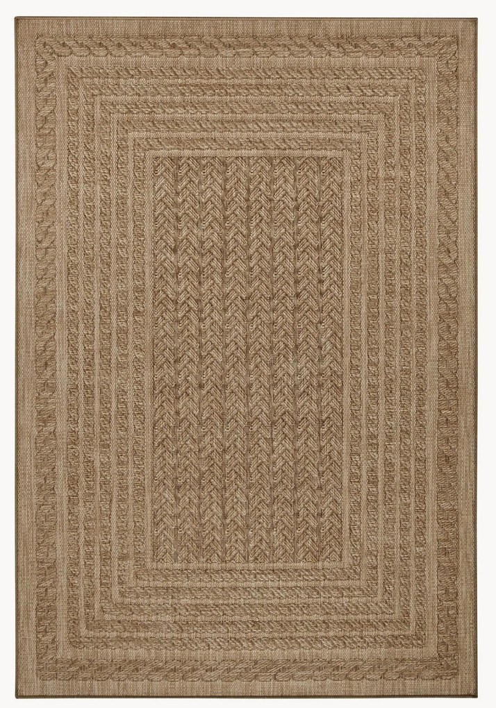 In- & outdoor vloerkleed Limonero met jute-look