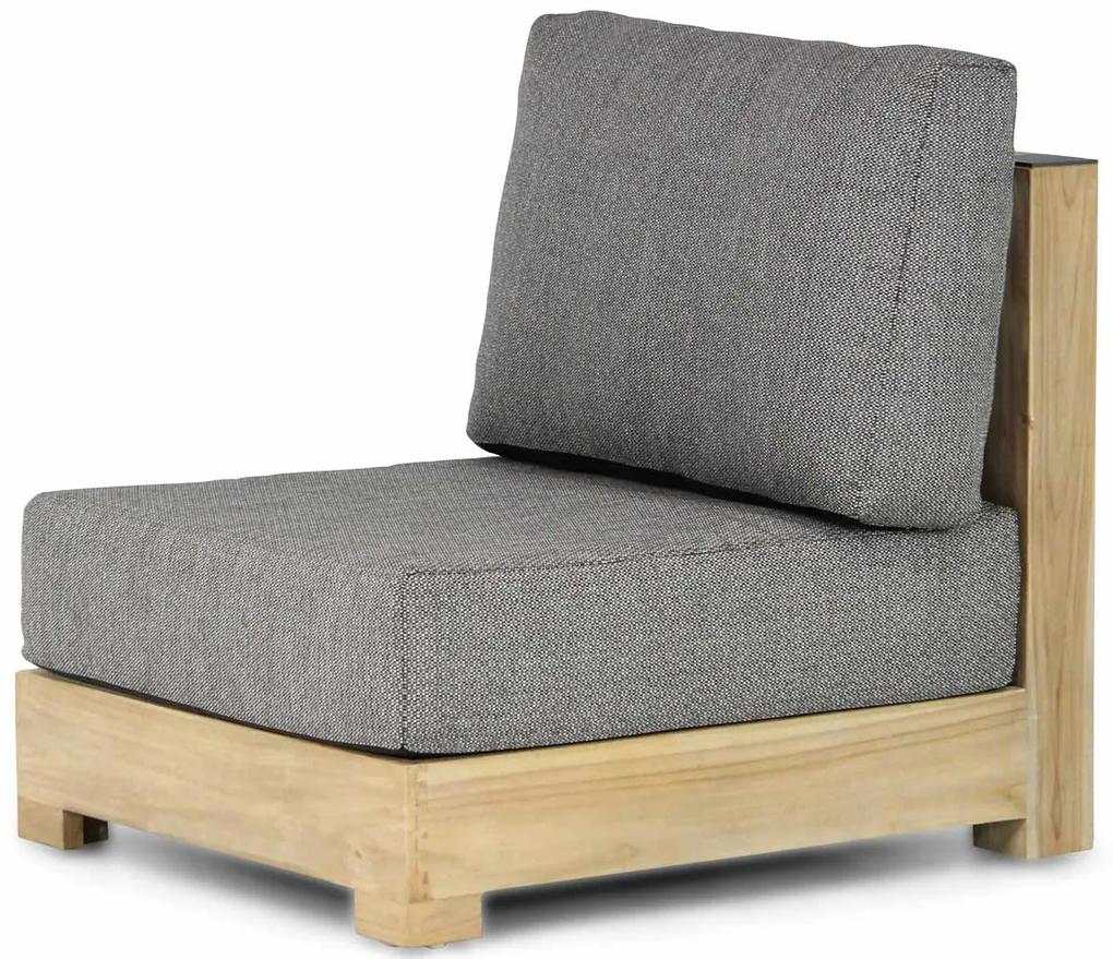 Platform Loungeset Teak Old teak greywash 5 personen Santika Furniture Santika