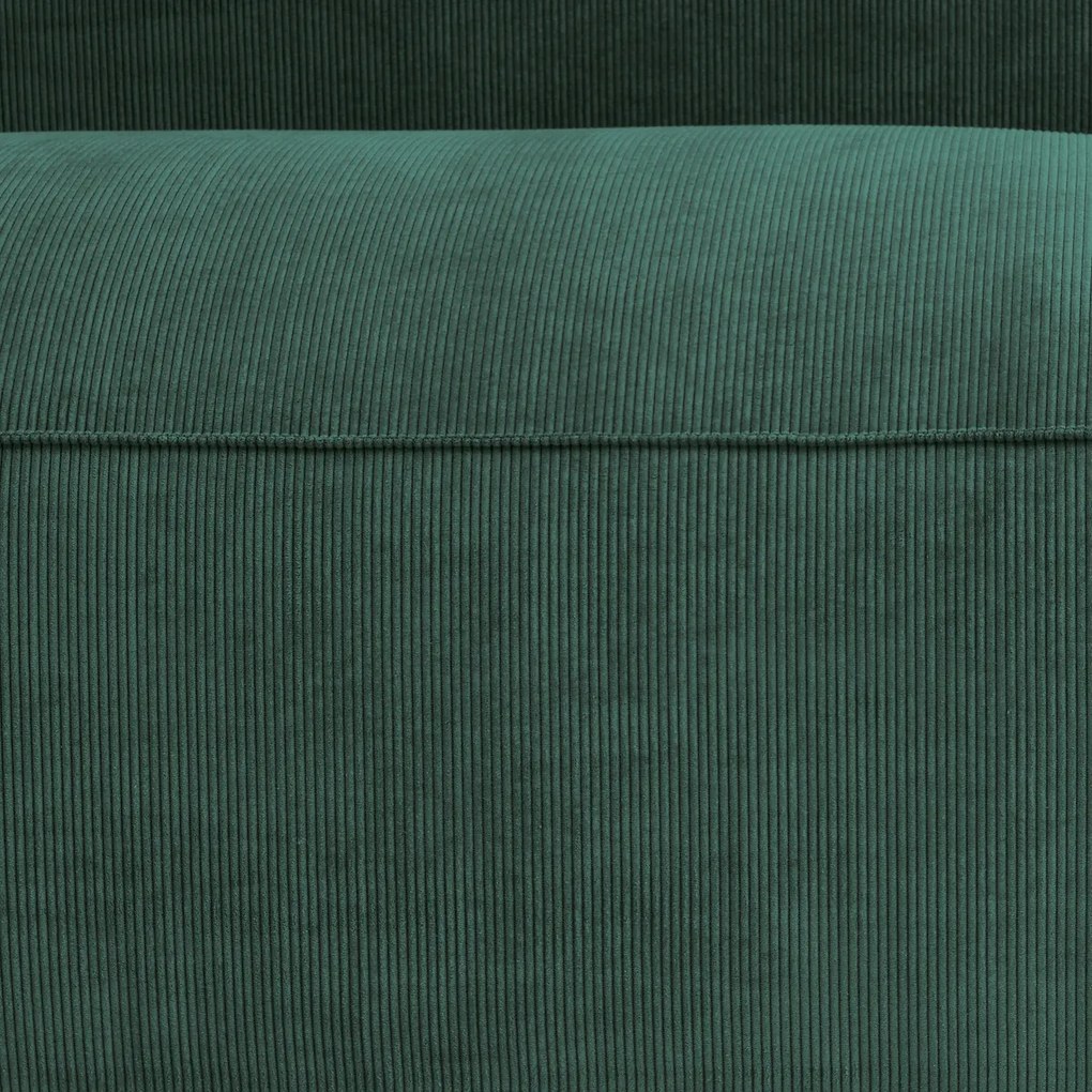 Element voor modulaire bank, 2-zit, in ribfluweel, Seven