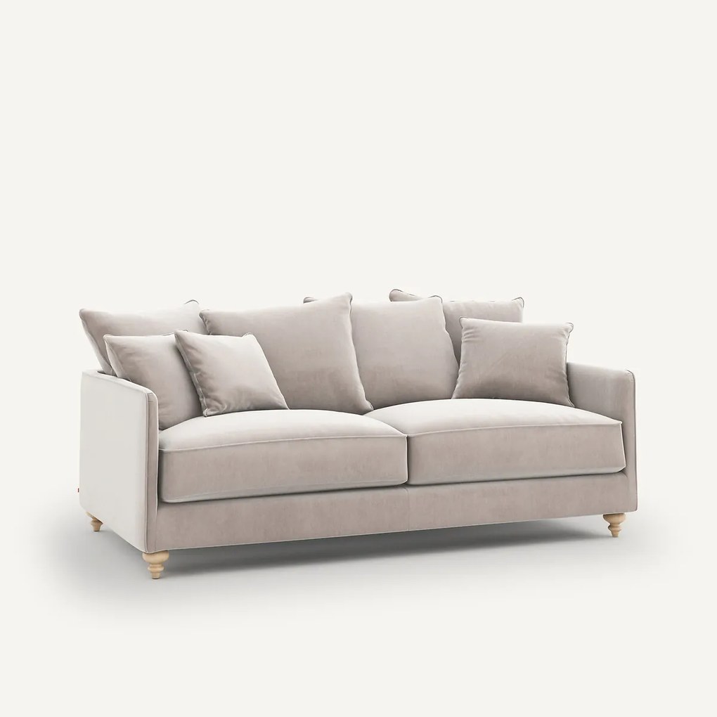 Omvormbare 3-zits fluwelen zetel, Lazare