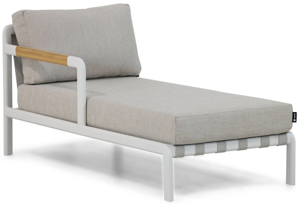 Chaise Loungeset Aluminium Wit Coco Avellino