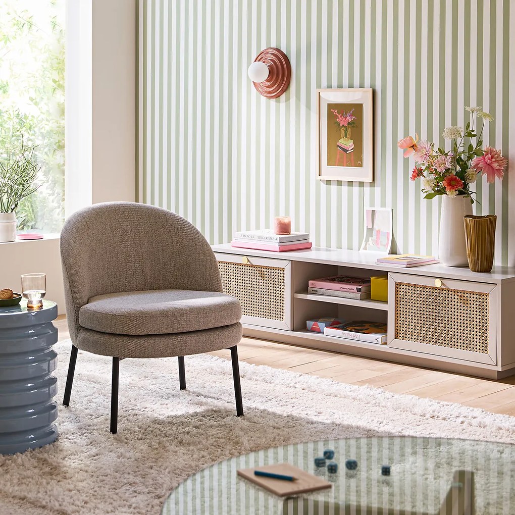 Fauteuil, gemêleerde stof, Nordie