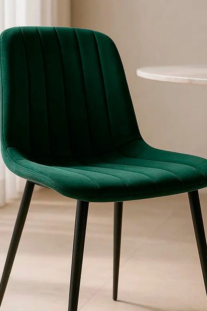 Fluwelen Miller Black Stoel