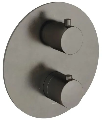 Hotbath Cobber afbouwdeel inbouwthermostaat met 2 functies omstel verouderd ijzer CB009EXTAI
