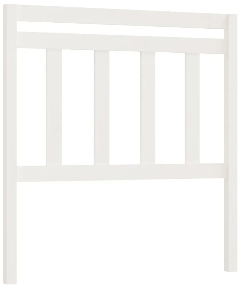 vidaXL Hoofdbord 96x4x100 cm massief grenenhout wit