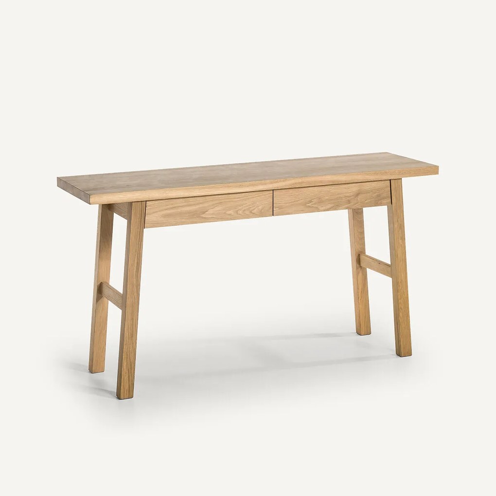 Bureau wandtafel in massief eik, Liu