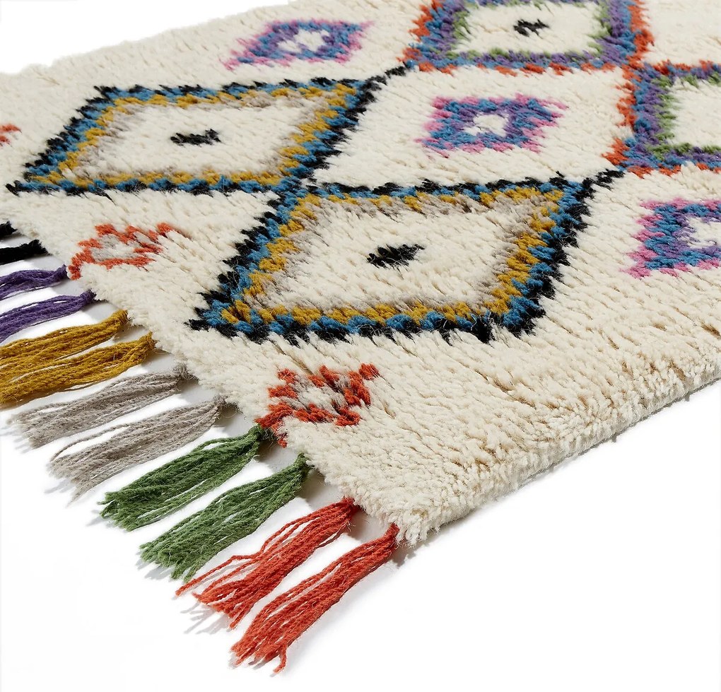 Gekleurd vloerkleed in berber stijl Ourika