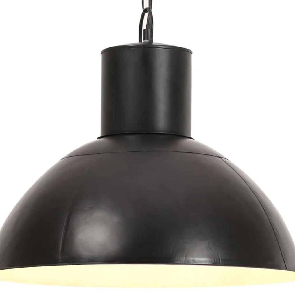 vidaXL Hanglamp rond 25 W E27 48 cm zwart