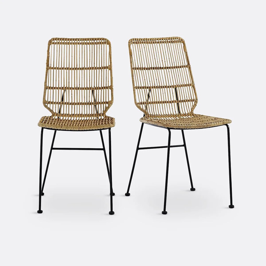 Set van 2 stoelen in kubu, Malu