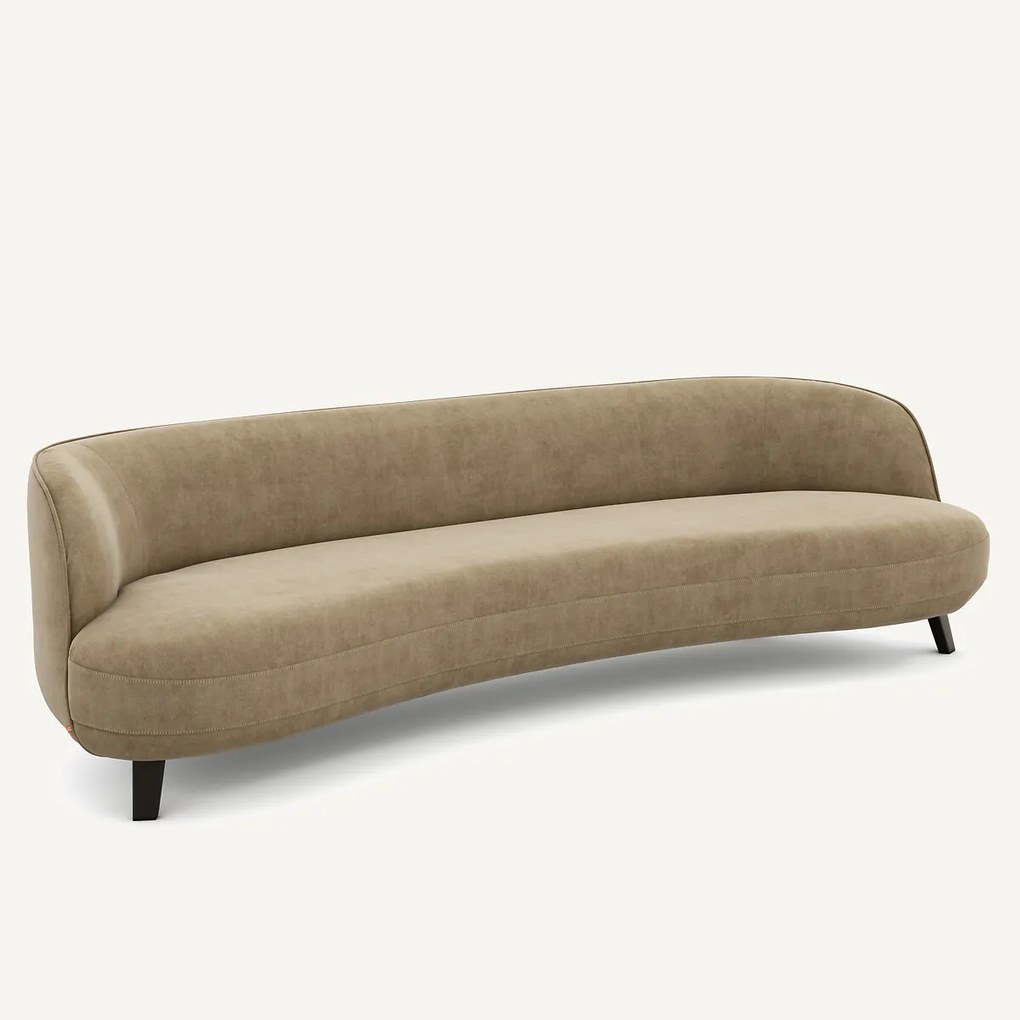 5-zitsbank in stonewashed fluweel, Rosebury design E. Gallina