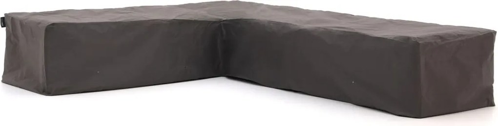 Tuinmeubelhoes geschikt voor Hoek loungeset | Kees Smit  | Kunststof | Grijs - Antraciet | 270x92cm | Kees Smit Tuinmeubelen