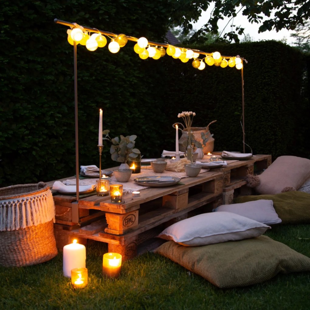 Cotton Ball Lights Outdoor lichtslinger - Starter Kit - Jardin