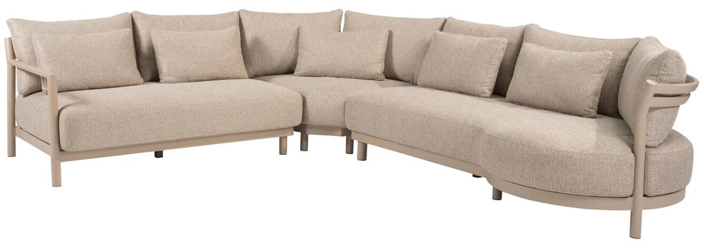 4 Seasons Outdoor Mykonos chaise loungebank SALE Loungebank beige weerbestendig