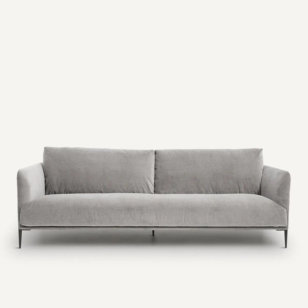 3- of 4-zitsbank in stonewashed fluweel, Oscar, ontwerp Emmanuel Gallina