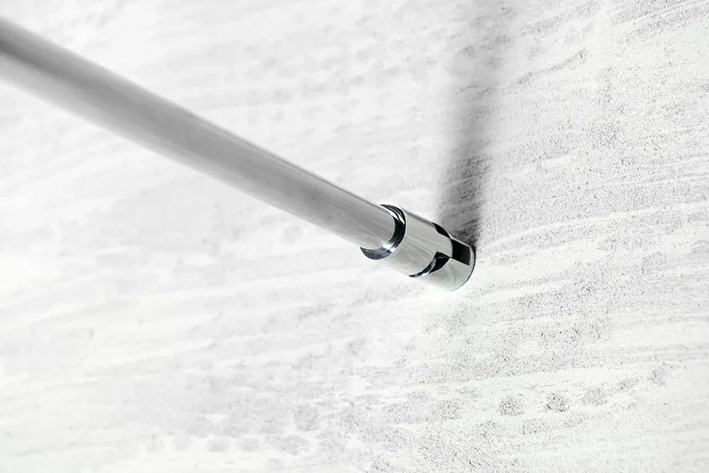 Aqualine Pilot inloopdouche opaalglas 70x190cm chroom