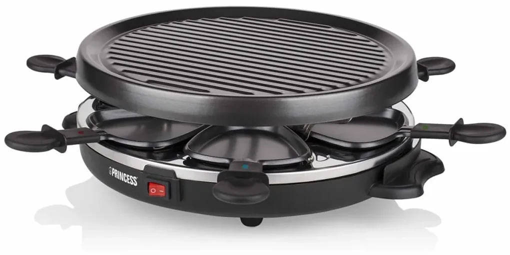 Princess Gourmet/raclette stel met 6 pannetjes 800 W 162725