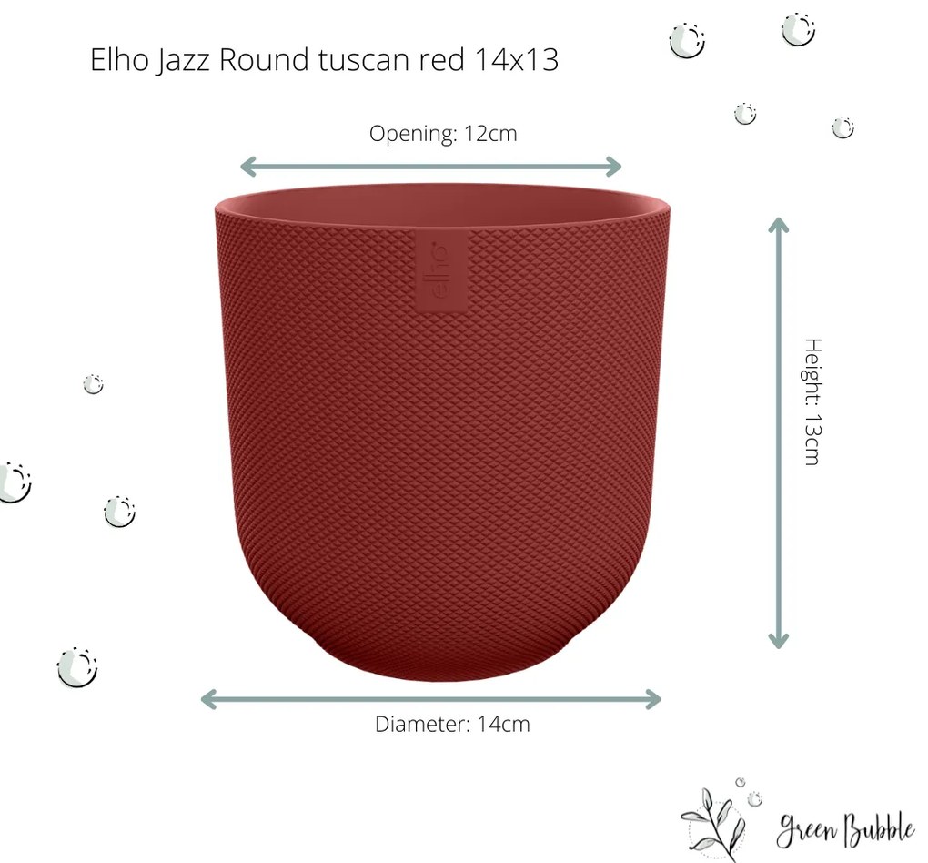 Pot Elho Jazz Round tuscan red