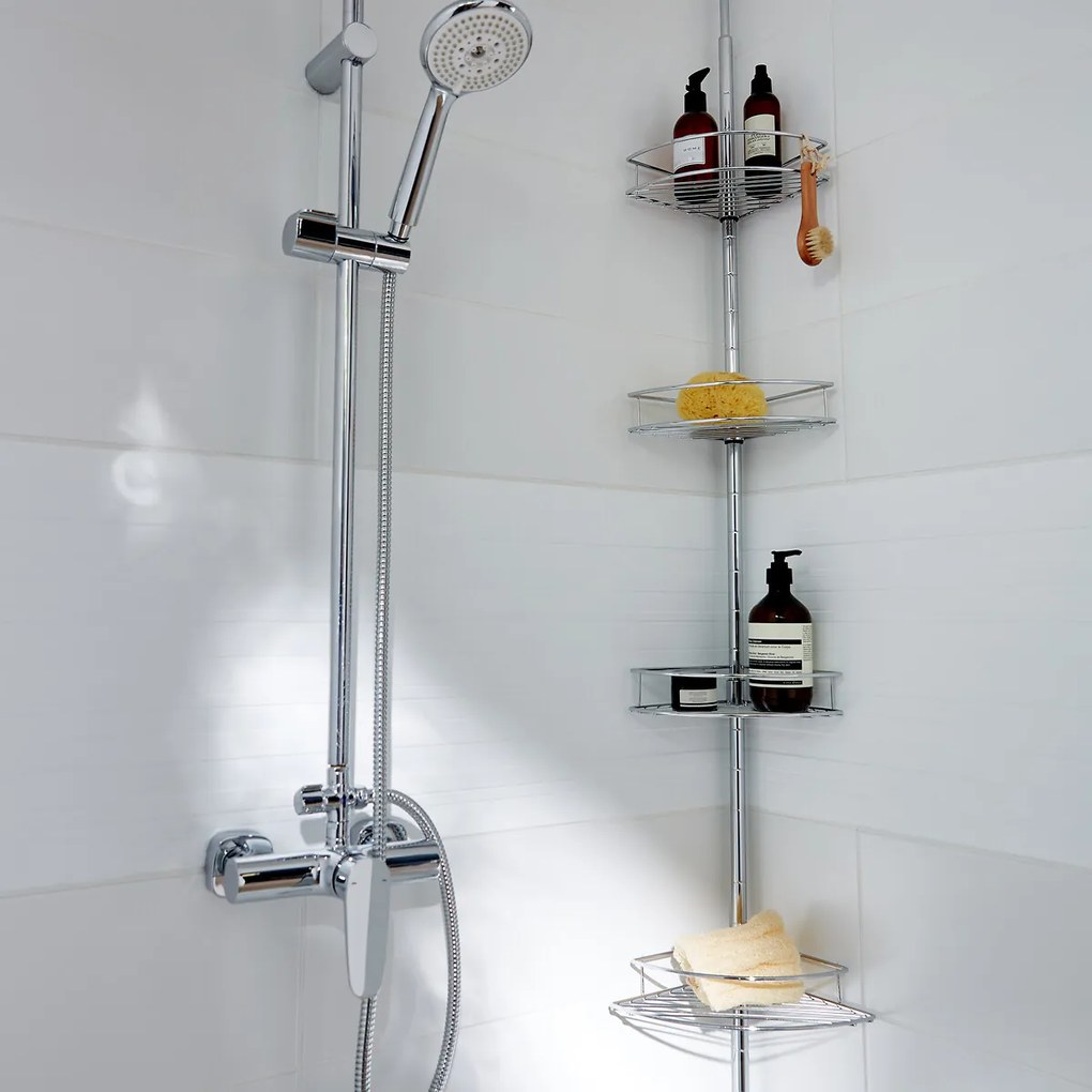Uitschuifbaar douche opbergrek, Persi