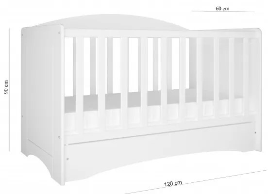 Zuigeling Kinderbed Pola - Voor baby's Pasgeborenen 5059914028858 Children's Beds Home, Matras van schuim / kokos / boekweit 11 cm Children's Beds Hom