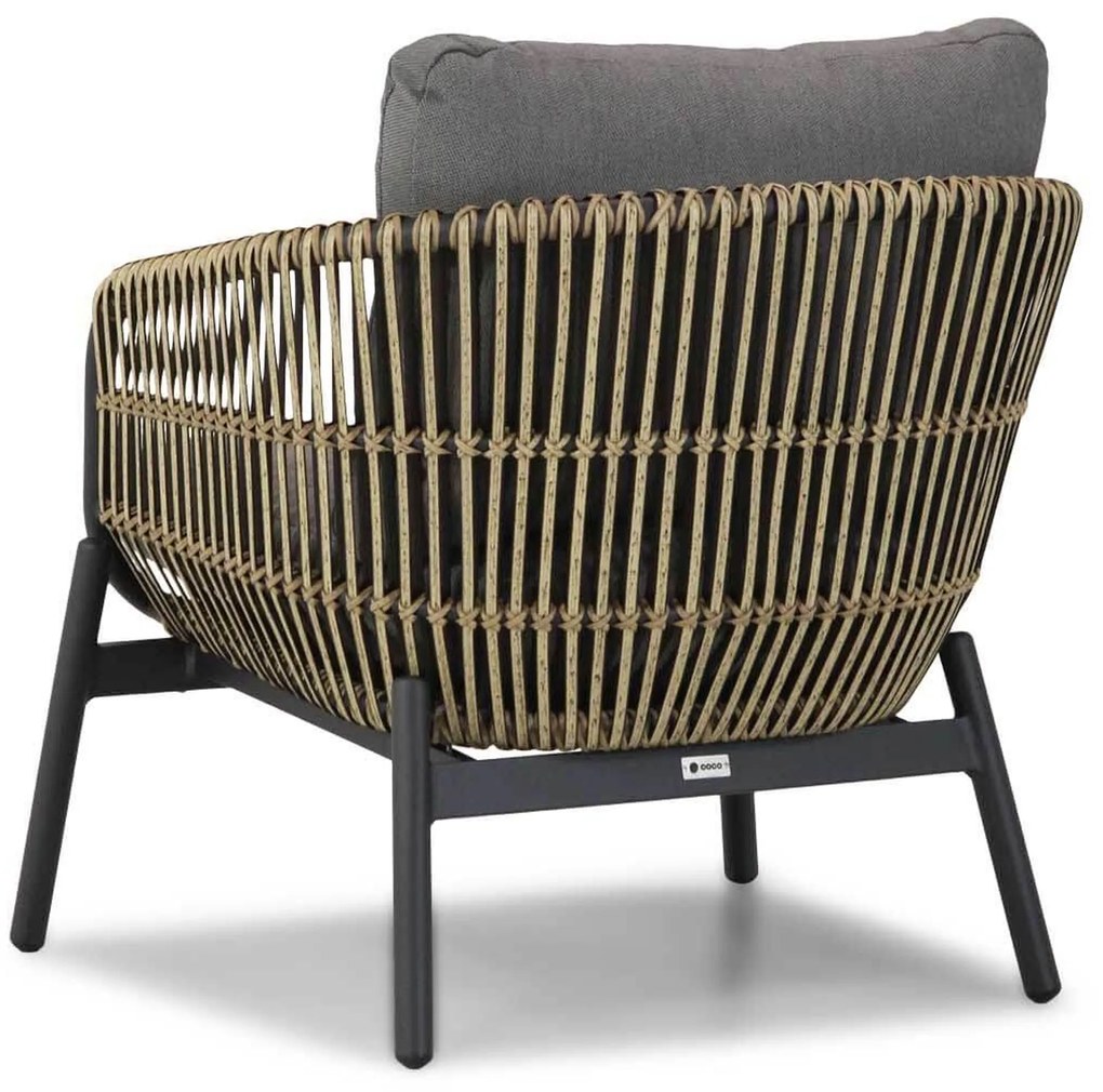 Tuinstoel Wicker Taupe-naturel-bruin Coco Nathan