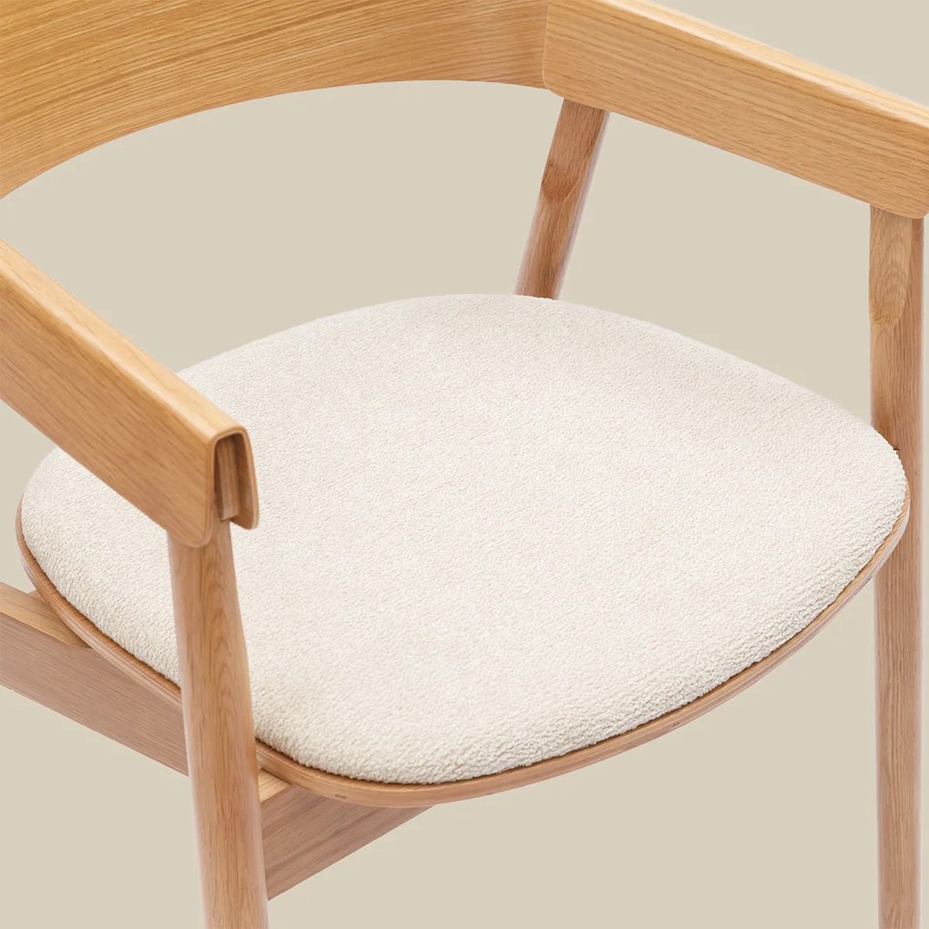 Plywood Eetkamerstoel Met Armleuningen