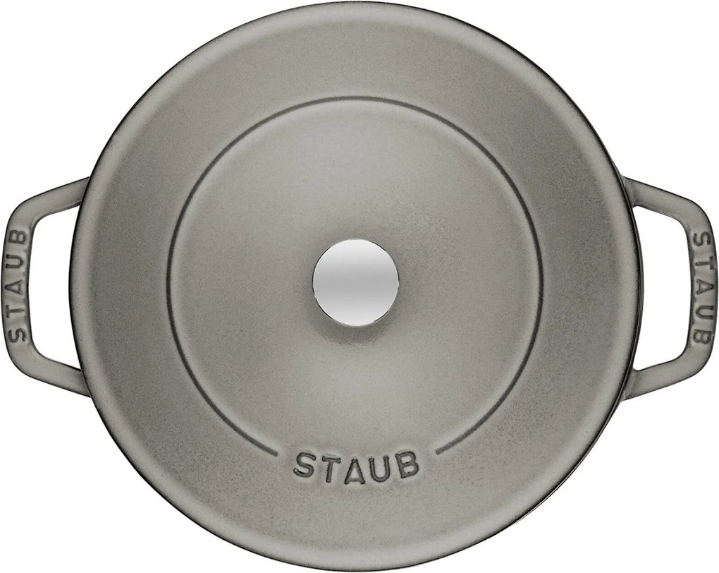 Staub Braisers Sauteerpan Chistera 28 cm / 3,7 l, Grafietgrijs - Braisers - Staub