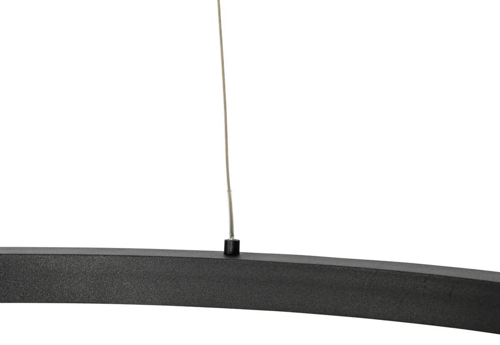 Smart hanglamp met dimmer zwart 80 cm incl. LED en RGBW - Girello Design rond Binnenverlichting Lamp